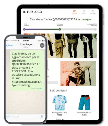 iphone whatsapp + tracking ipad - lp SPOKI IT